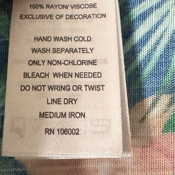 Tommy Bahama Hawaiian Pet Shirt Small Velcro Closure Adorable - Picture 8 of 9